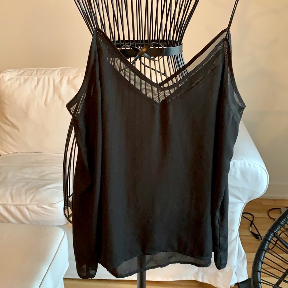Black tank top